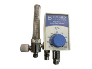 BIO-MED high flow mixer m. 0-70 ltr. I venstre side, komplet med klo, slanger, in-line regulator og stiknipler
