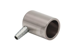 Vinkelconnector Hun konus, ø22 mm med slangestuds ø6-8 mm
