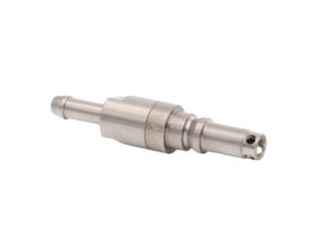 VAC mini lige stiknippel med kontraventil og slangestuds