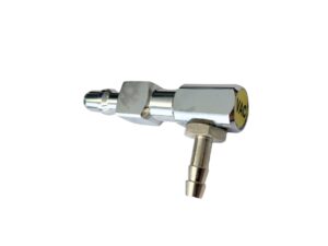 VAC Stiknippel, DIN, Vinkel, med slangestuds Ø6, Hersill