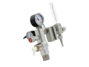 O2 Kombineret flowmeter og sug med reduktionsventil - Pin-index