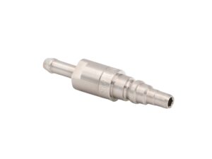 Instrument AIR mini lige stiknippel med kontraventil og slangestuds