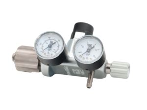 Reduktionsventil O2 flaskemontage med omløber / Flow 0-15L/min