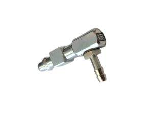 AIR Stiknippel, DIN, Vinkel, med slangestuds Ø6, Hersill