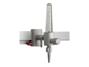 O2 Flowmeter 0-15L/min med klo, 1 m slange og mini stiknippel (Dameca)