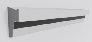 VitaLine kulisseskinne til væg montering 40 x 76 mm