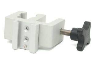 Clamp til fastspænding på ø16-ø40 rør m/ T-Spor 30mm på front